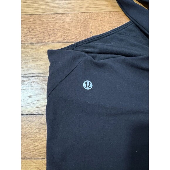 Lululemon Size 12 Nulu Wrap Front Longline Bra Black - Picture 4 of 4